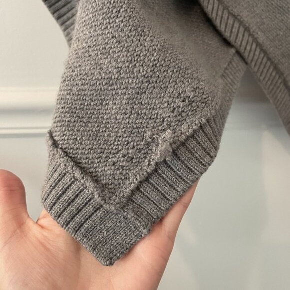 Lululemon Sweater On The Go Poncho Women's One Size Merino Wool Asymmetric Zip - Picture 8 of 10